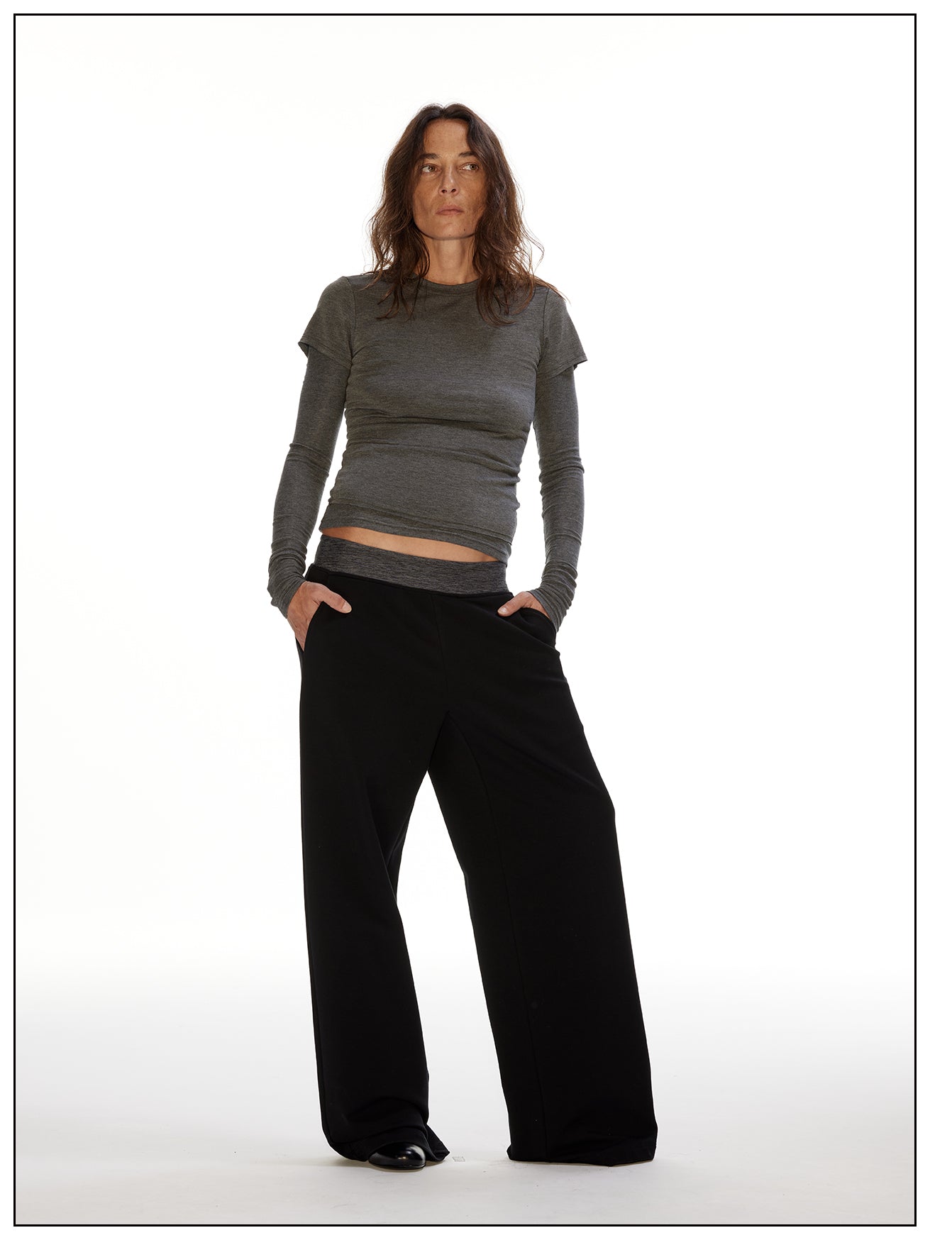 Relaxed, loose track pants