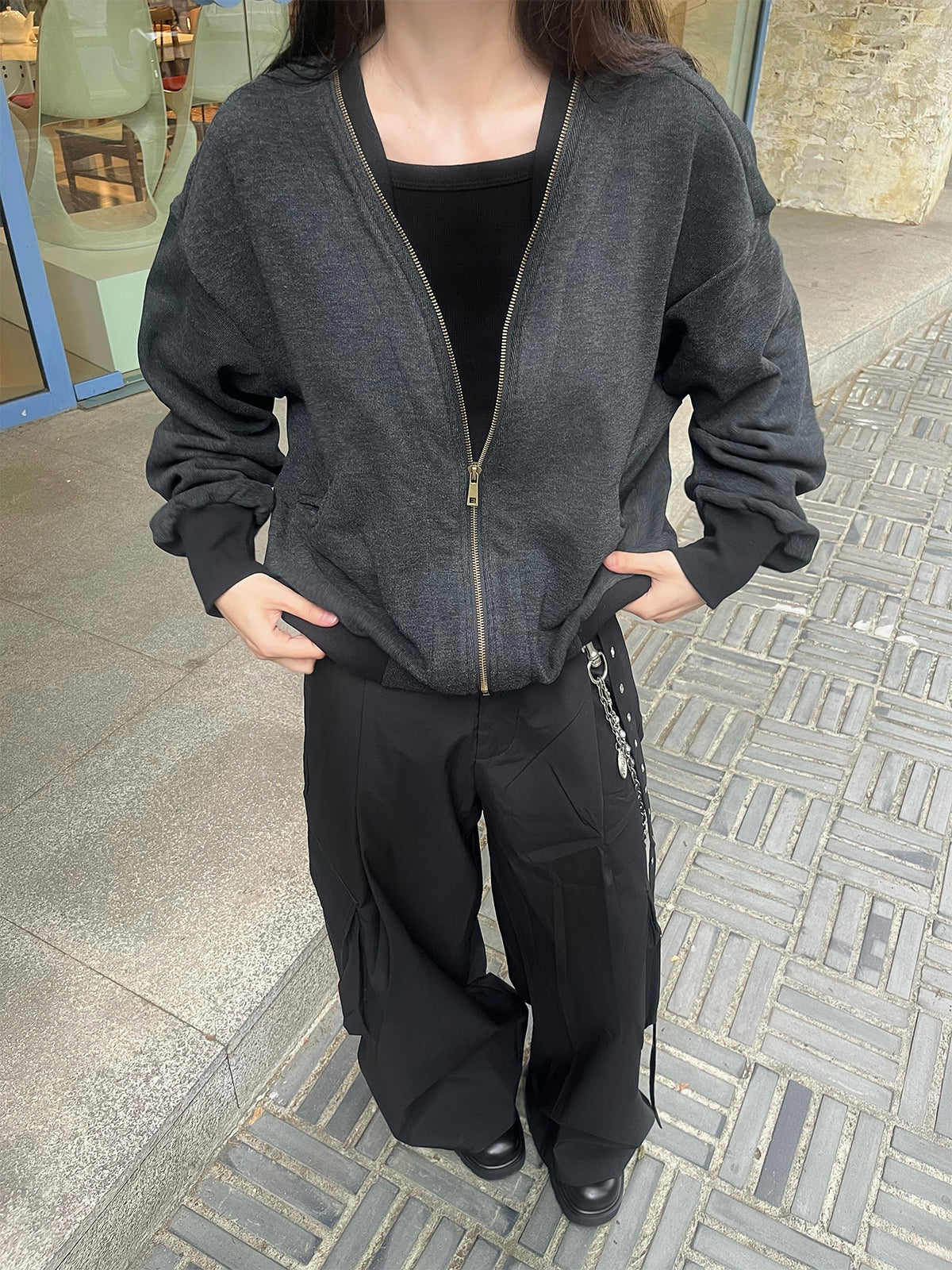 track zip-up fleece