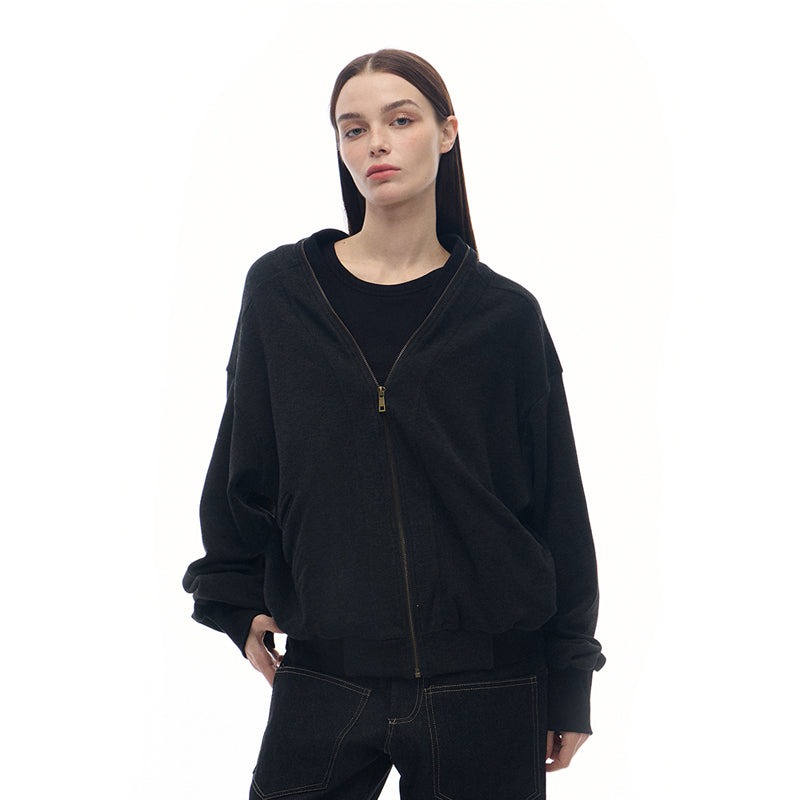 track zip-up fleece