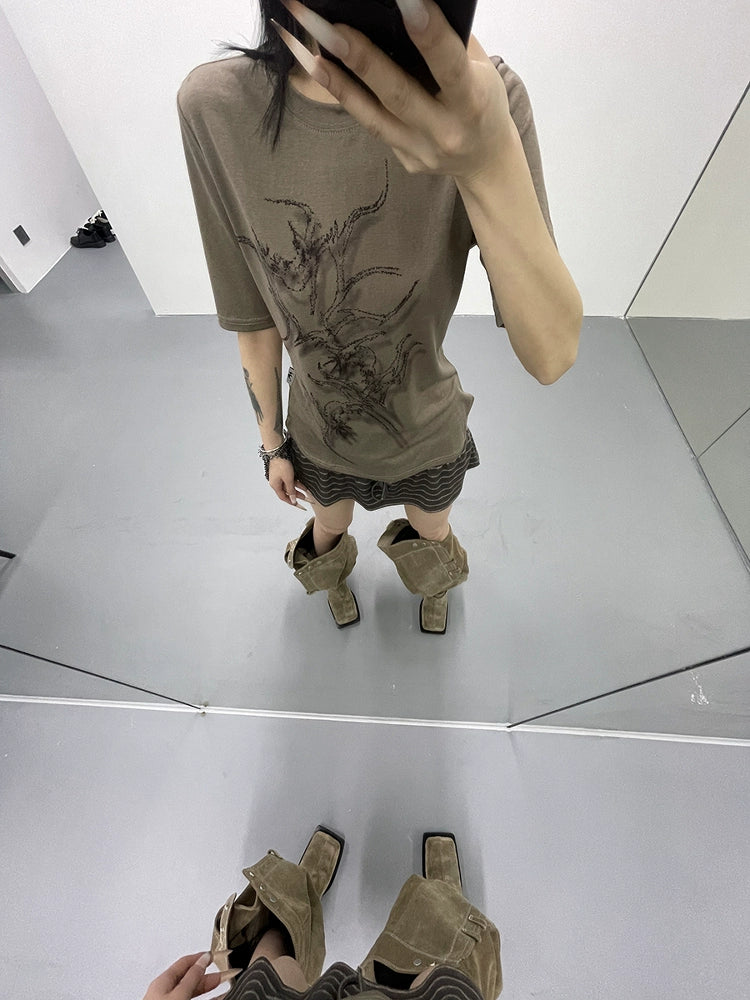 Snowflake Cotton Short Sleeve