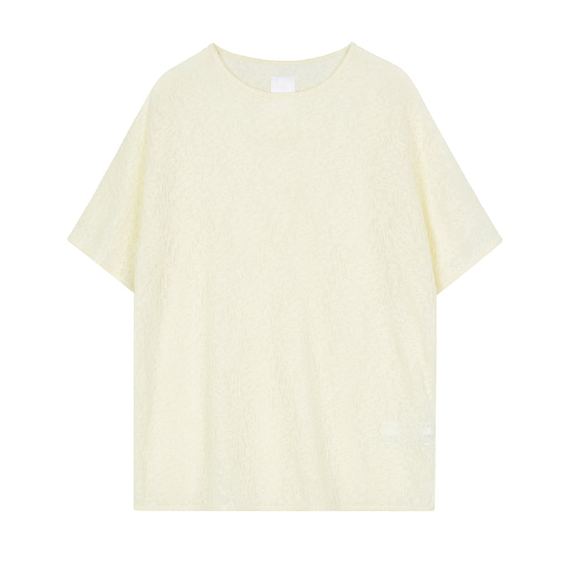 Lace Texture Short Sleeve