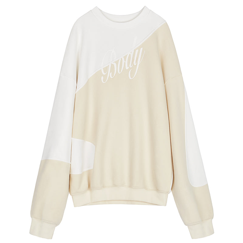 irregularly cotton sweatshirt