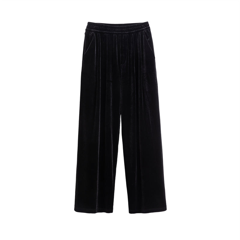 Velvet Wide-leg Pants