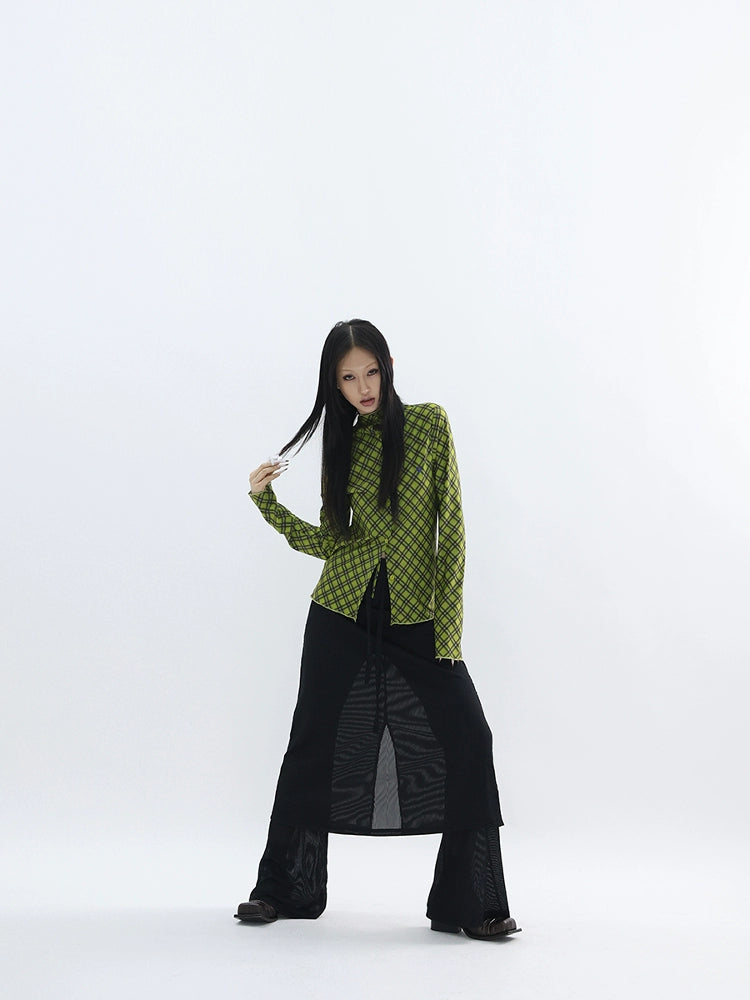 Slim Sheer Pant Skirt