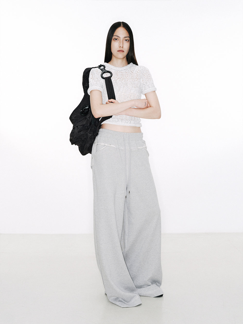 Yarn Knit Slim Fit Short Sleeve