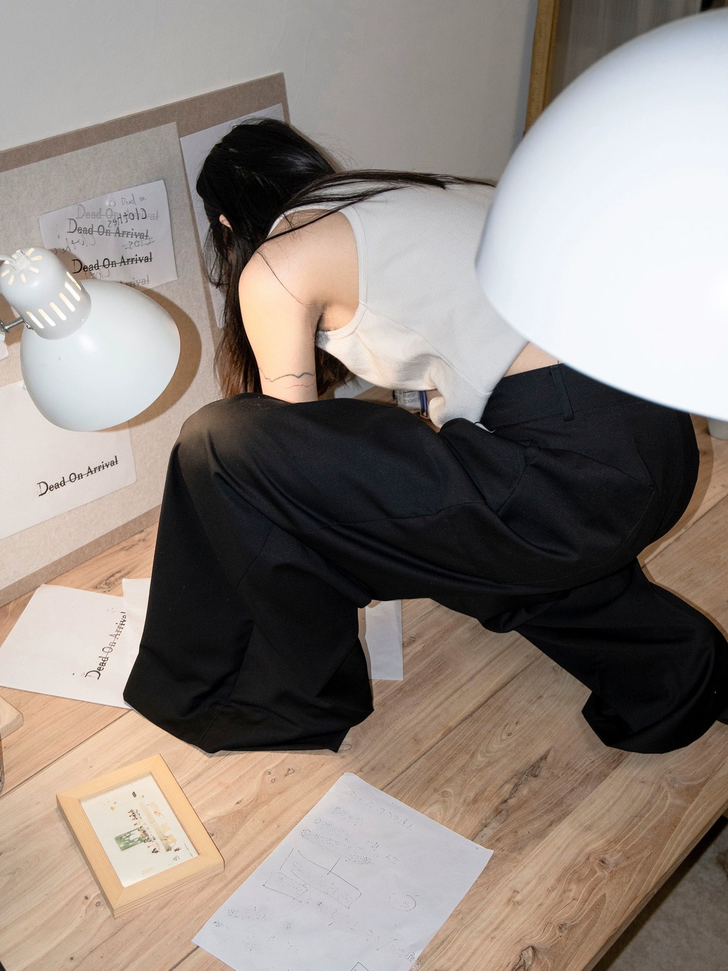 high-waisted, stereo pants