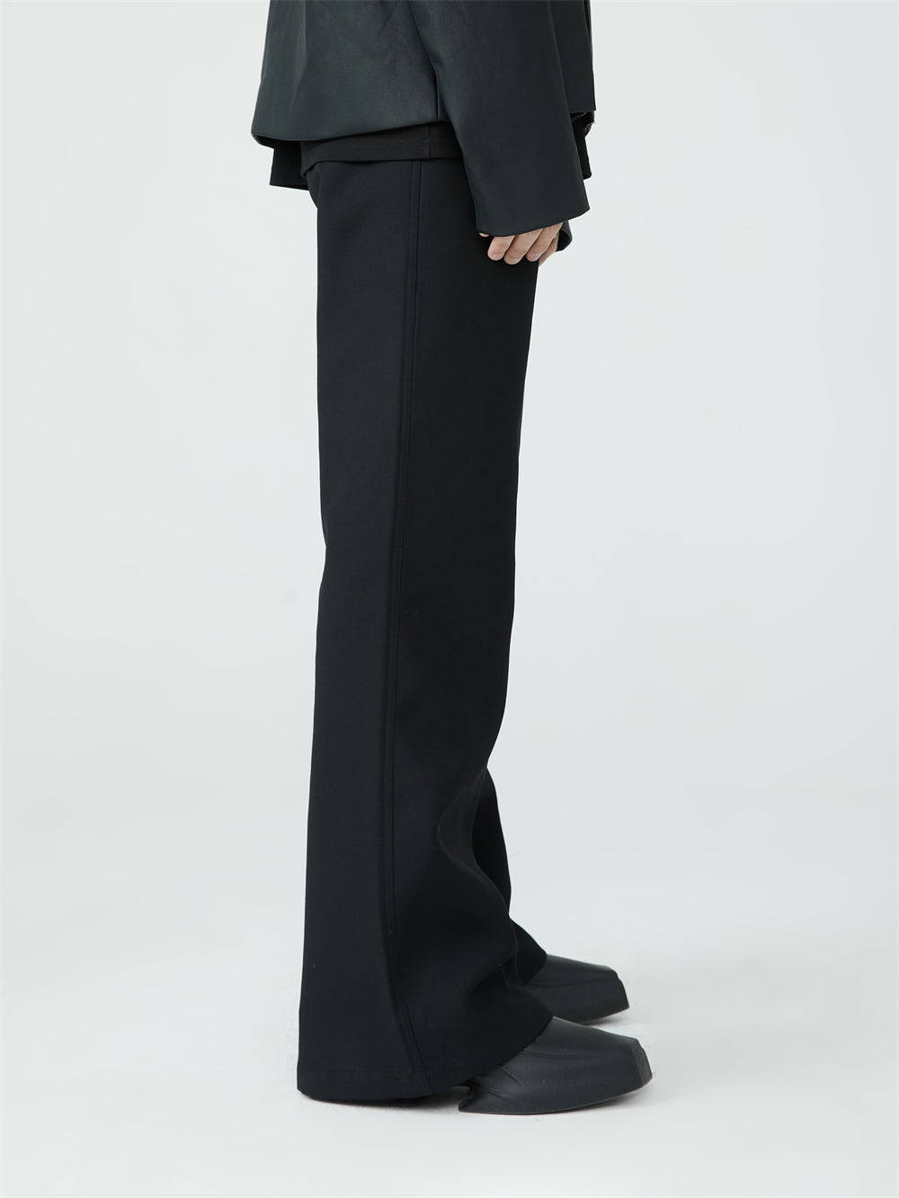 Basic Versatile Zipper Trousers