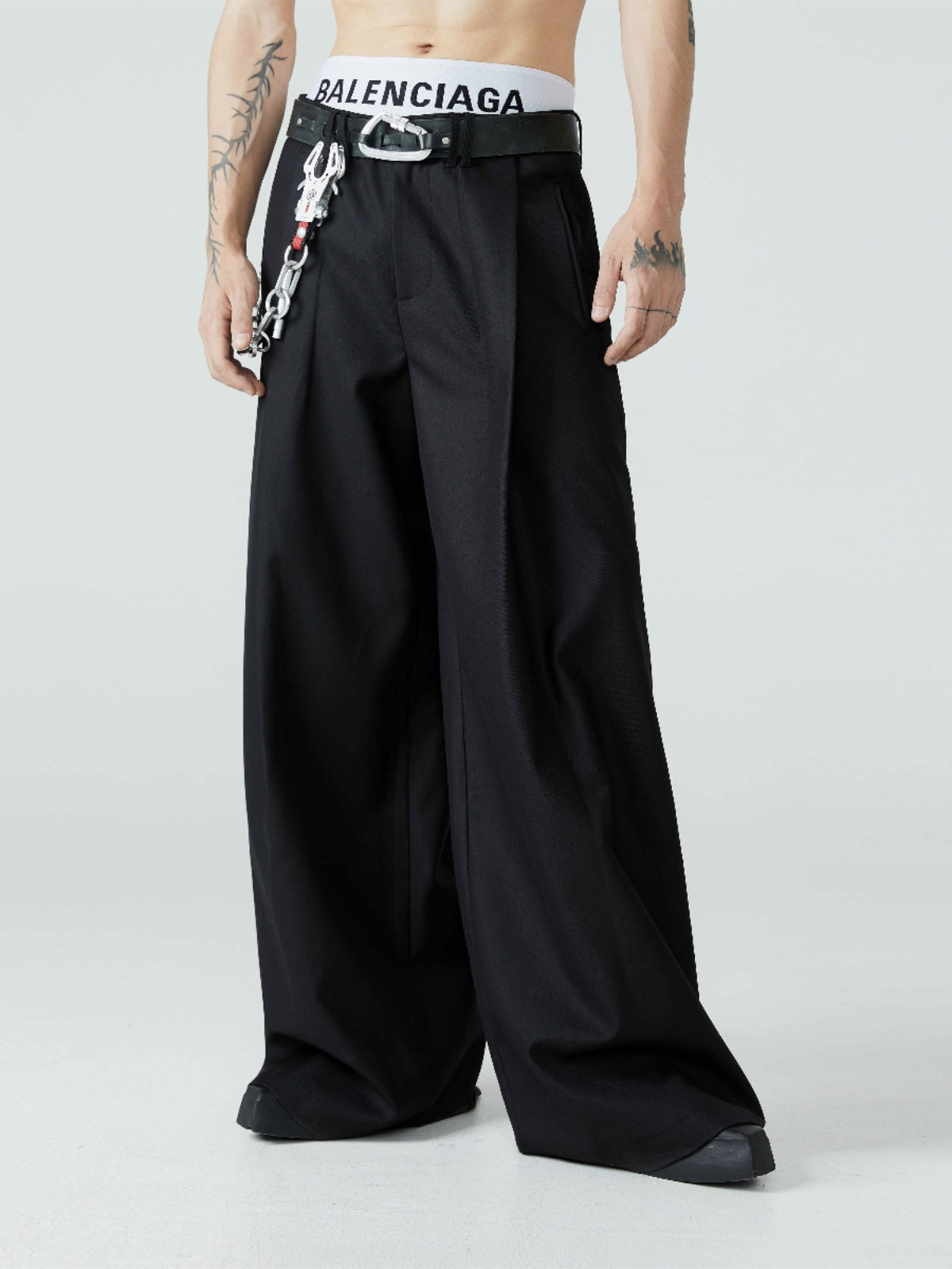 Loose-leaf Wide-Leg Pants