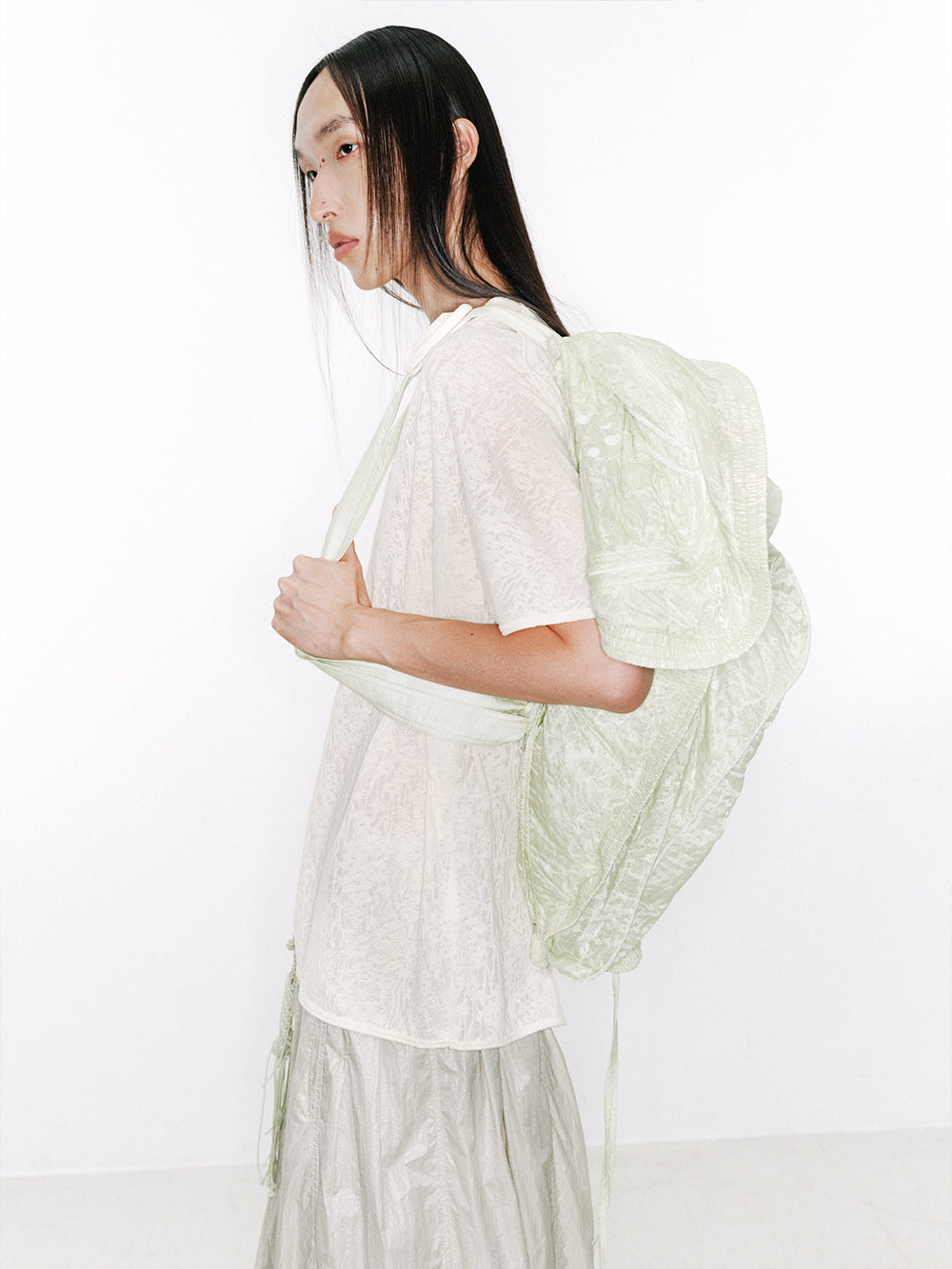 Lace Texture Short Sleeve