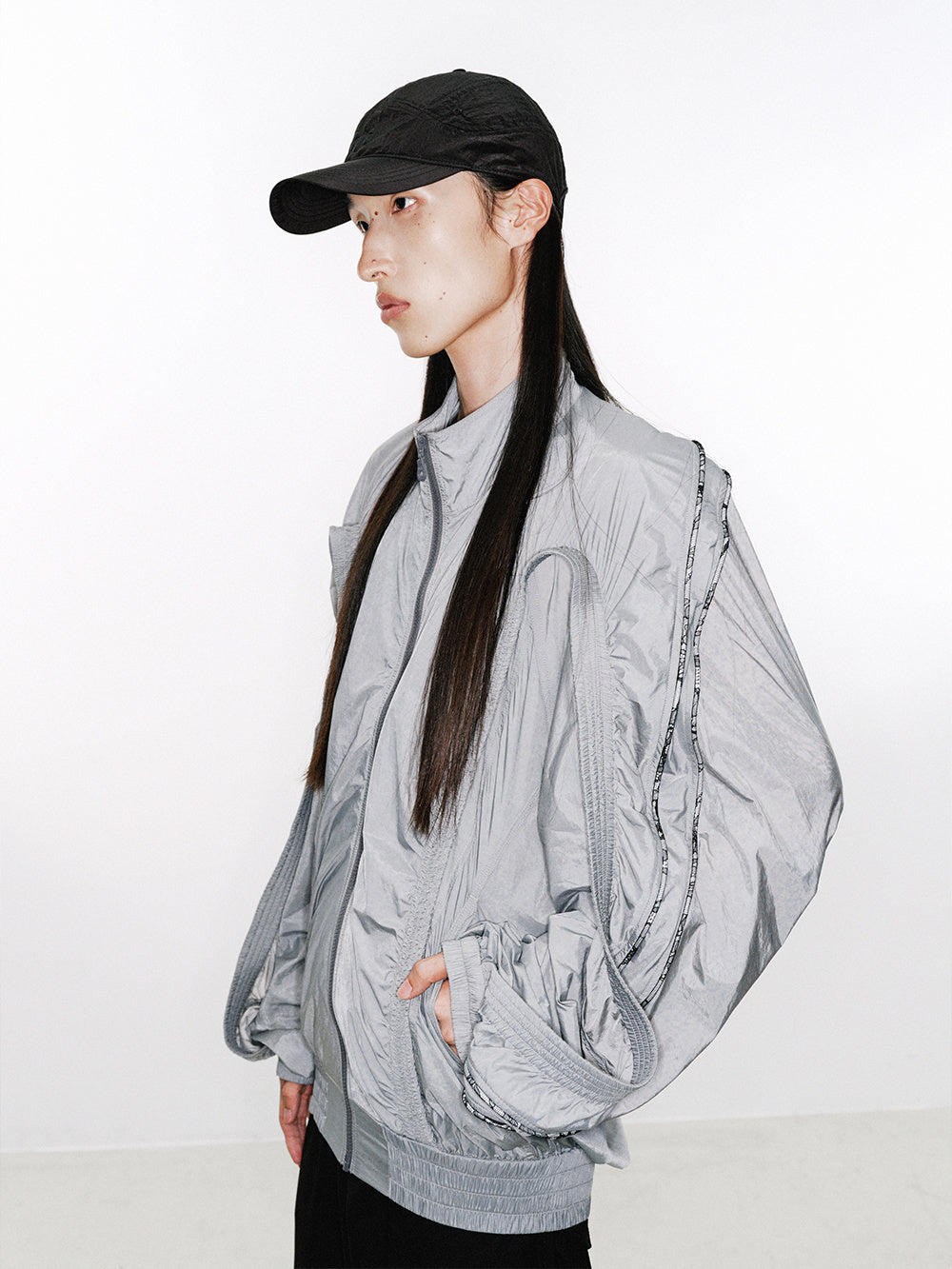 NUTEMPEROR Shy Project 025 Quick Dry Nylon Swivel Clasp Black Duck Tongue Golf Cap Spring/Summer