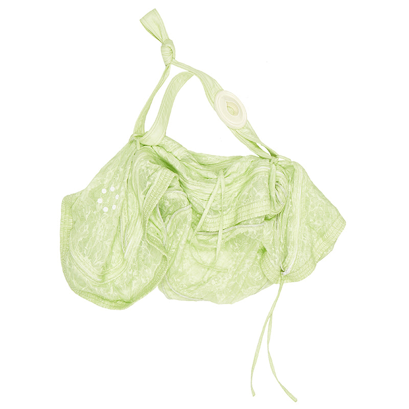 Lace Green Crossbody Bag