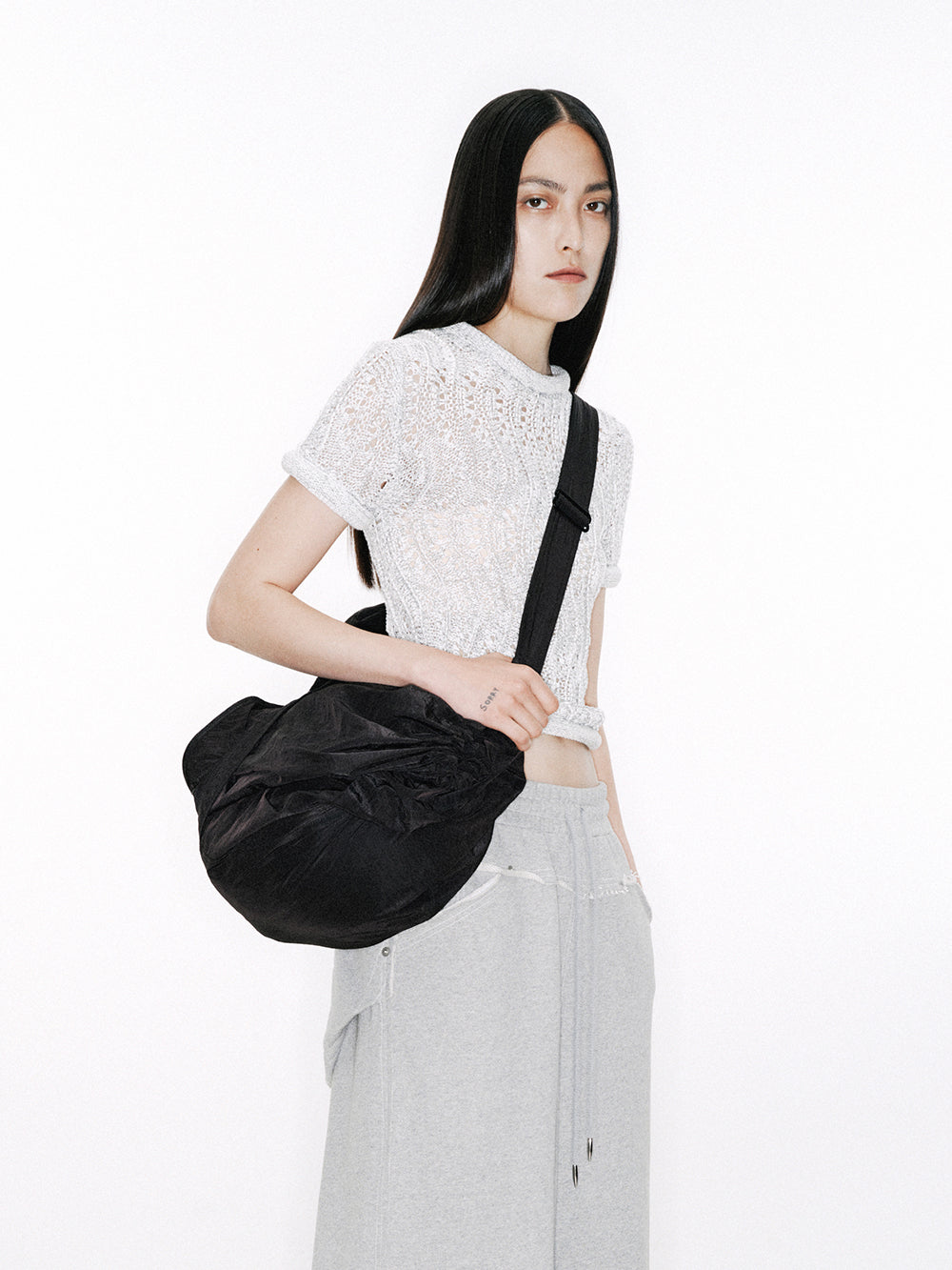 Yarn Knit Slim Fit Short Sleeve