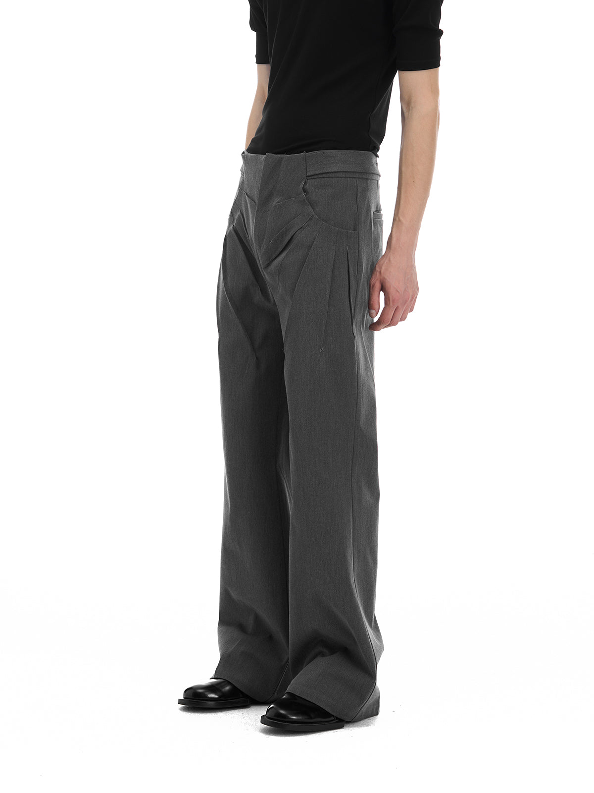 Fitted Bootcut Trousers