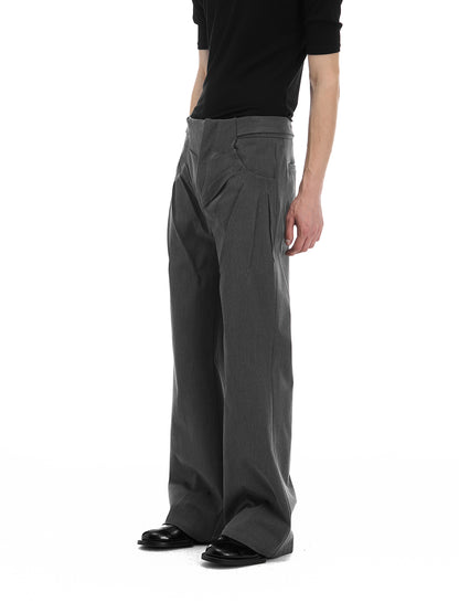 Fitted Bootcut Trousers