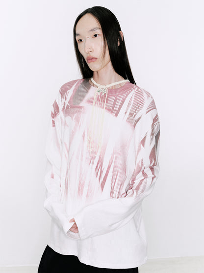 Soft Striped Fabric Long Sleeve