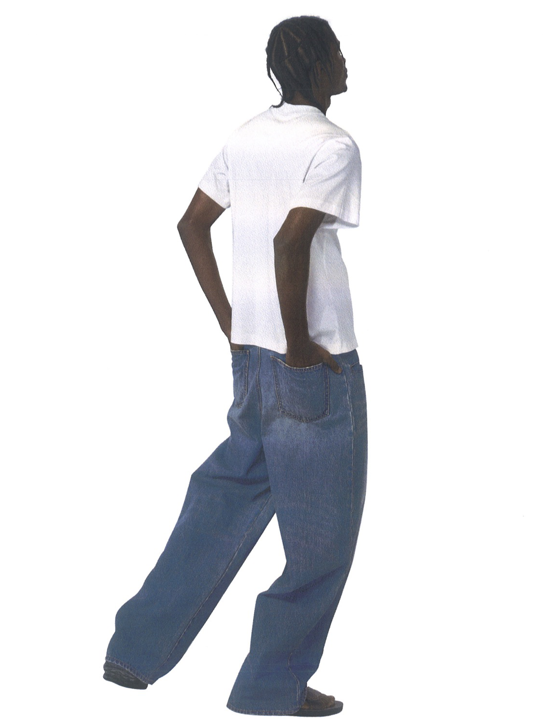 oversized straight-leg jeans