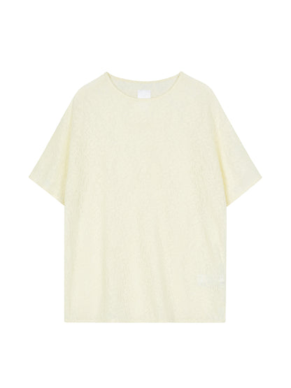 Lace Texture Short Sleeve