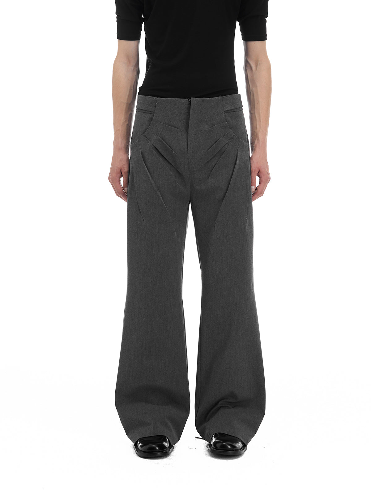 Fitted Bootcut Trousers