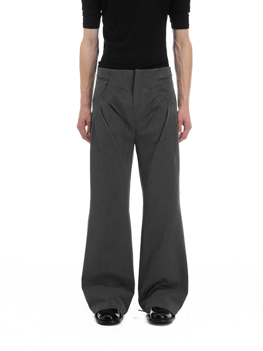Fitted Bootcut Trousers
