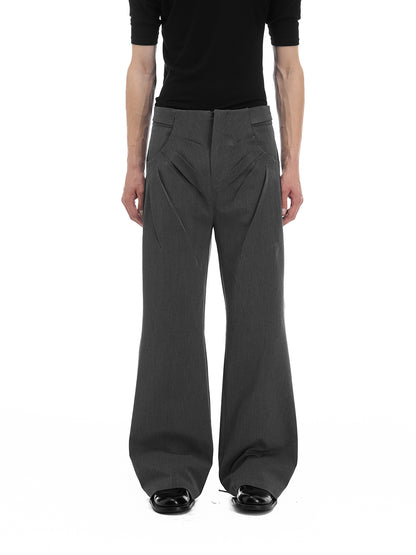 Fitted Bootcut Trousers