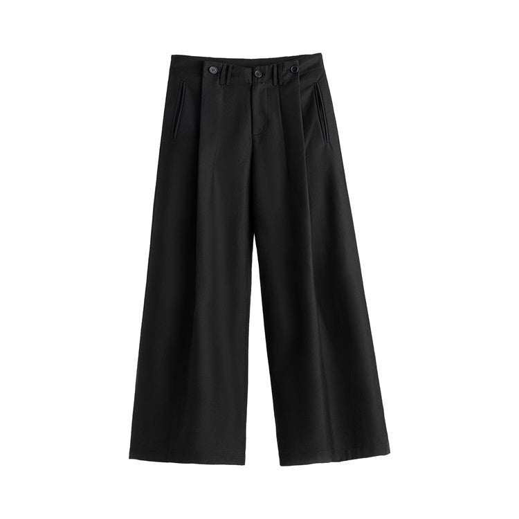 Loose-leaf Wide-Leg Pants