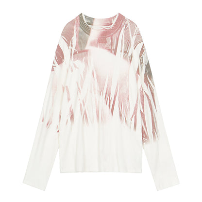 Soft Striped Fabric Long Sleeve