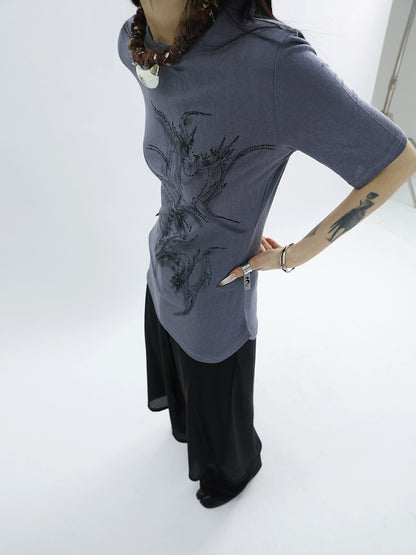 Snowflake Cotton Short Sleeve