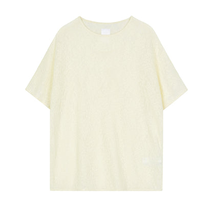 Lace Texture Short Sleeve