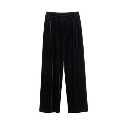 Velvet Wide-leg Pants