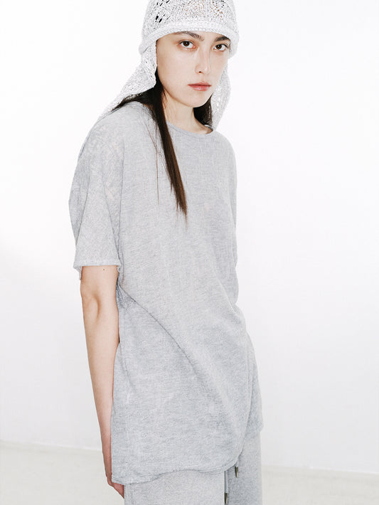 Lace Texture Short Sleeve