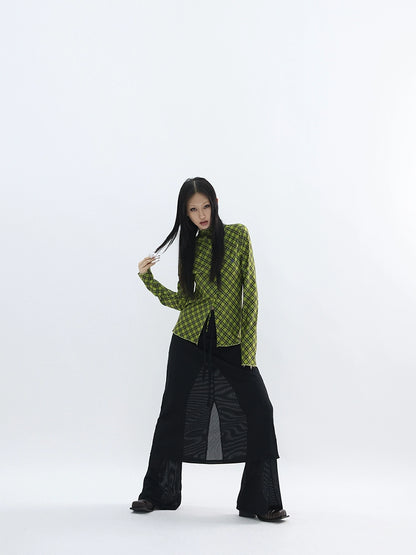 Slim Sheer Pant Skirt