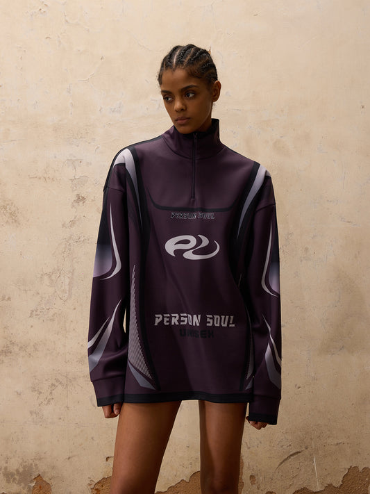 High-Neck Racing long sleeve