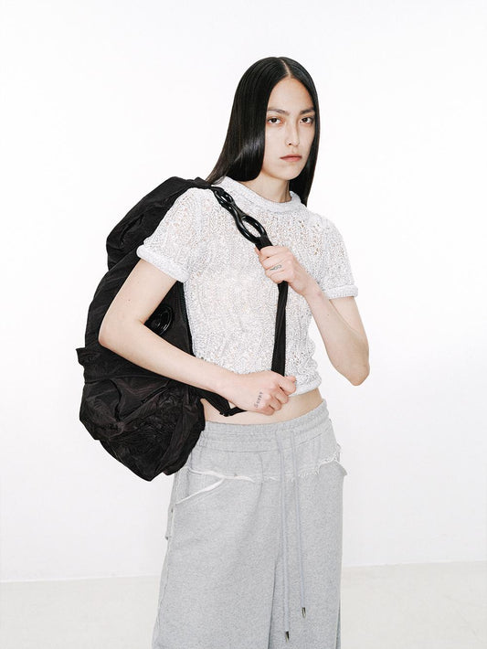 Yarn Knit Slim Fit Short Sleeve