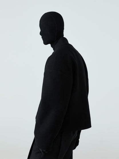Wide Shoulder Tweed Jacket