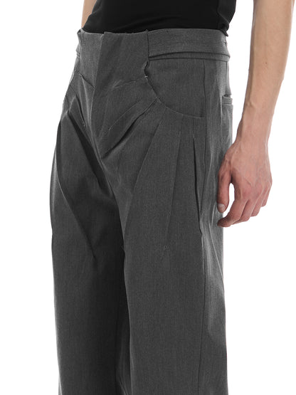 Fitted Bootcut Trousers