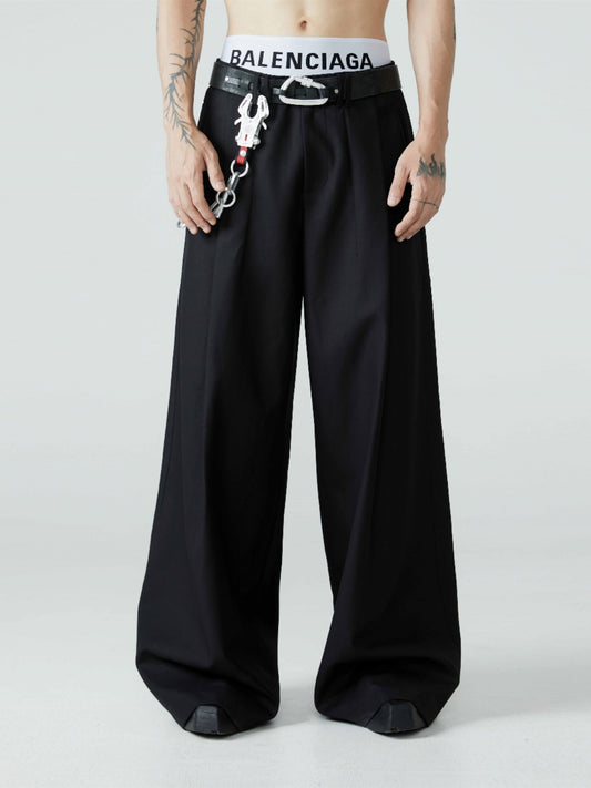 Loose-leaf Wide-Leg Pants