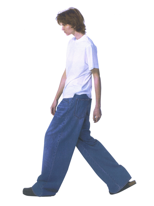 oversized straight-leg jeans