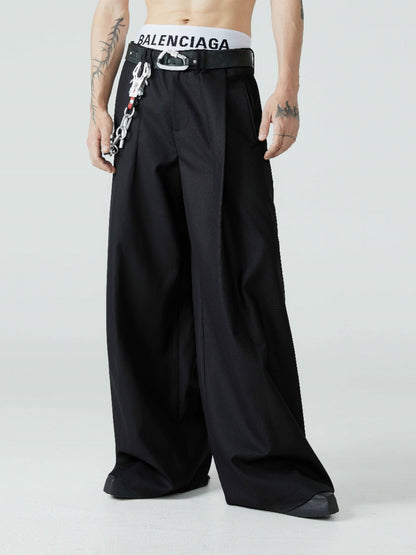 Loose-leaf Wide-Leg Pants