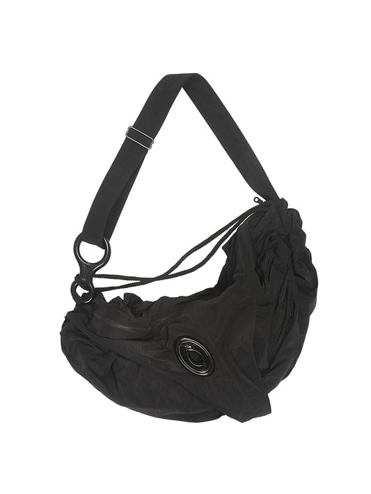 NUTEMPEROR Shy Project 010 Three-dimensional component quick-drying one-shoulder dumpling-shaped black cross-body bag
