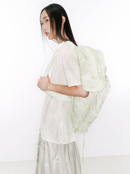 Lace Texture Short Sleeve