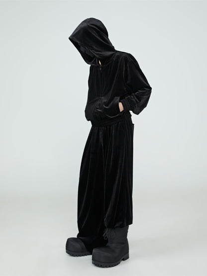 Velvet Wide-leg Pants