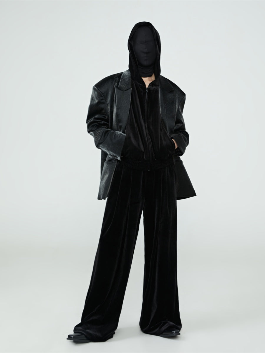 Velvet Wide-leg Pants