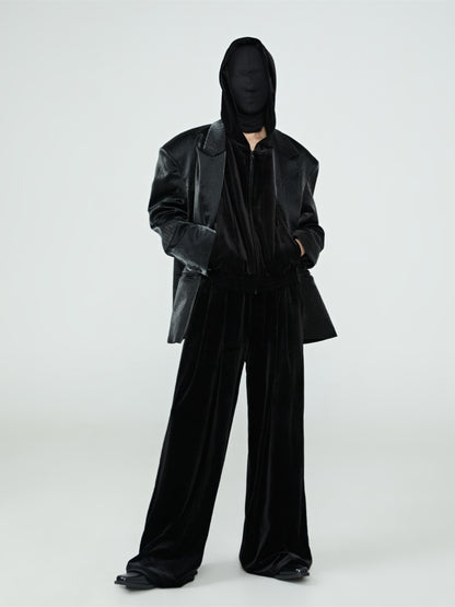 Velvet Wide-leg Pants