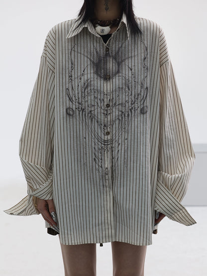 Subculture Apricot Loose Shirt