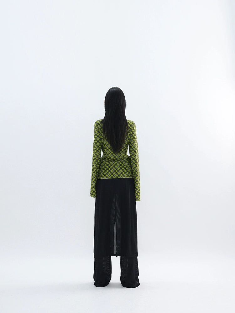Slim Sheer Pant Skirt