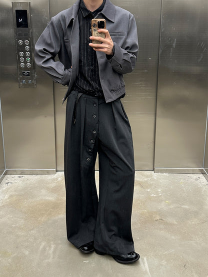 loop-up blend trousers