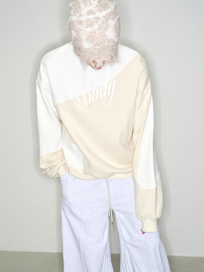 irregularly cotton sweatshirt