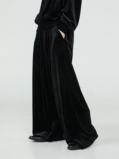 Velvet Wide-leg Pants