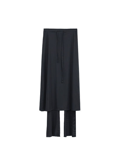 Slim Sheer Pant Skirt