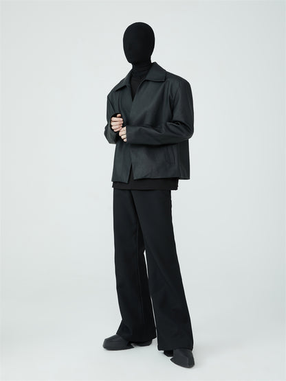 Basic Versatile Zipper Trousers